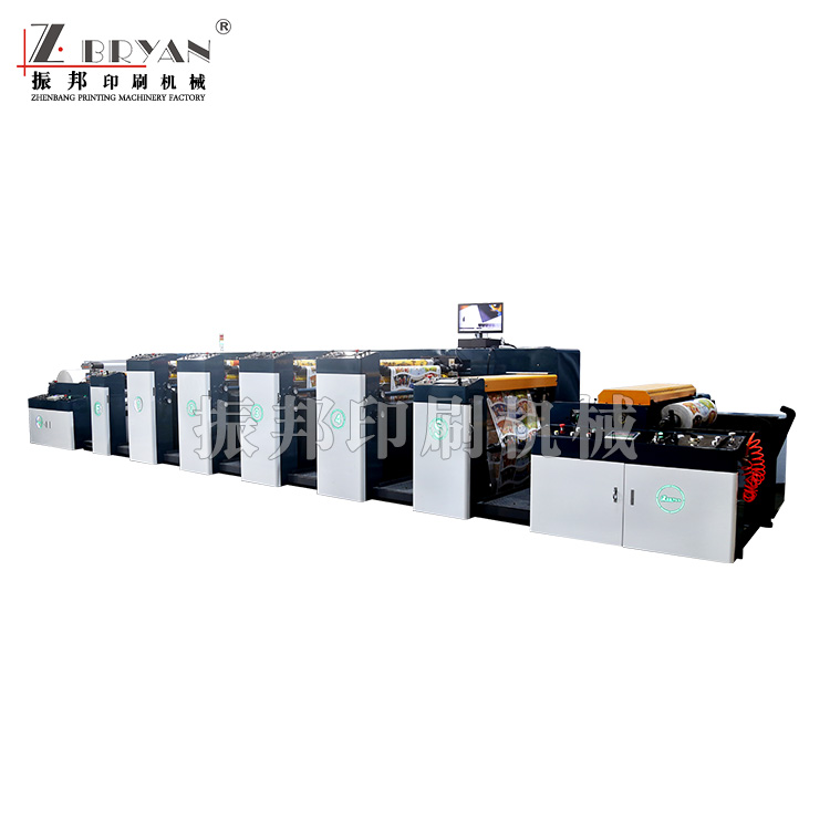 6色花瓣式機(jī)組柔版印刷機(jī)